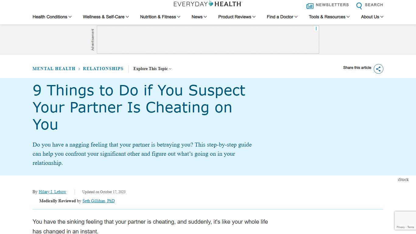 9 Things to Do if You Suspect Your Partner Is Cheating on You Everyday Health